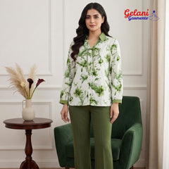 Silk T Shirt for Girls in Pakistan | Gelani Off-White