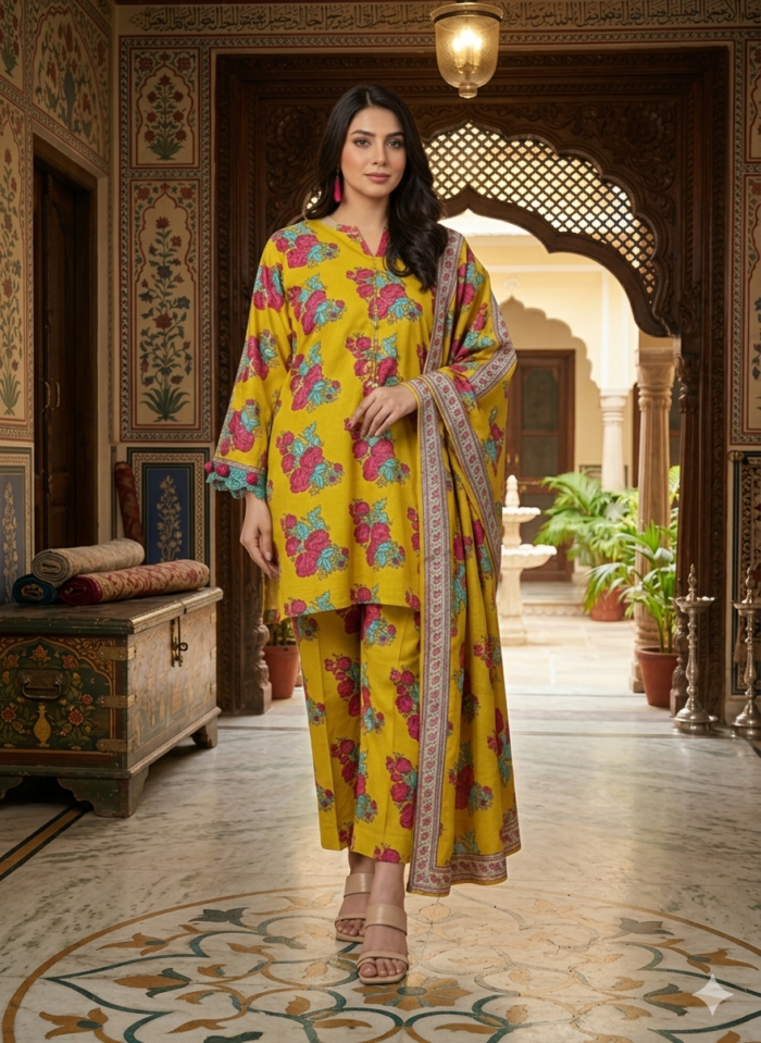 Ladies 3 PC Lawn