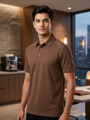 Men's Gray Jersey Polo Shirt | Gelani Summer Stitched 2026