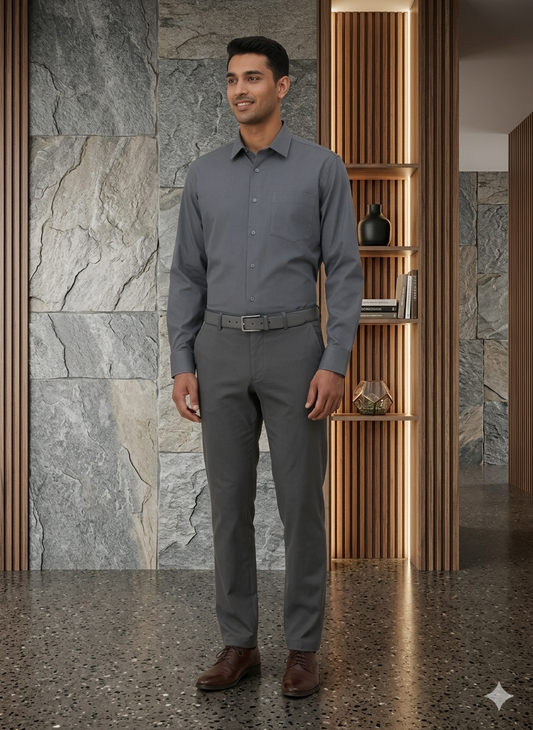 Men Charcoal Formal Shirt |