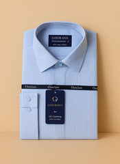 Outclass Men’s Striped Dress Shirt