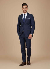 2pc dress suit for men in Pakistan – Navy Blue