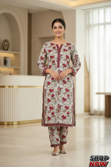 Stitched Light Gray Lawn Suit | Gelani Summer Women 2pc
