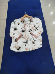 Silk T Shirt for Girls in Pakistan | Gelani Off-White