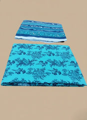 3 PC Unstitched Lawn Fabric Suit – Floral & Striped Designs for Women