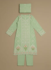3-Piece Embroidered Lawn Suit Stitched