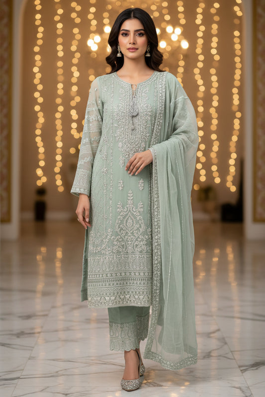 Stitched Shiffon Long Maxi for Girls in Pakistan | Gelani