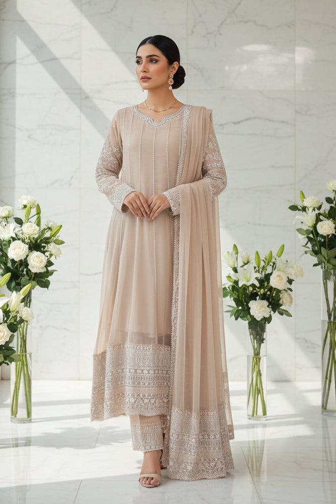 Stitched Shiffon Long Maxi for Girls in Pakistan | Gelani