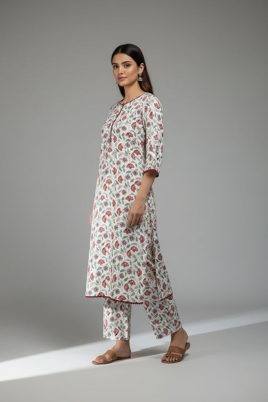 Stitched Light Skin Lawn Suit | Gelani Summer Women 2pc