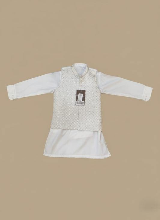 Boys Shalwar Kameez with Waistcoat – Traditional & Stylish Ethnic Wear for Kids