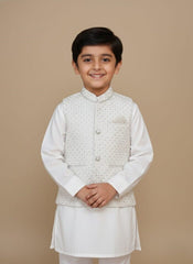Boys Shalwar Kameez with Waistcoat – Traditional & Stylish Ethnic Wear for Kids