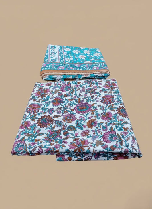 Floral Print 3 PC Unstitched Lawn Fabric – Summer Collection Dress Material