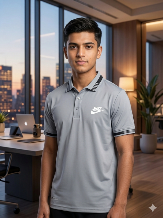 Men's Performance Polo Shirt | Gelani Summer Light Gray
