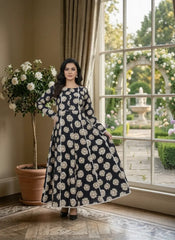 Women’s Elegant Daisy Print Frock