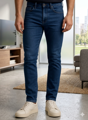 Men’s Dark Blue Slim-Fit Jeans