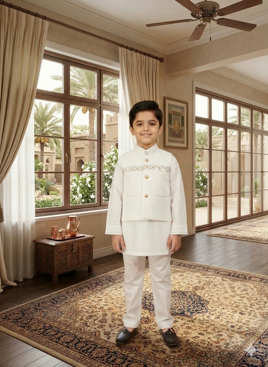 Buy Boys Waistcoat Suit in Pakistan | Gelani Summer Wear Collection