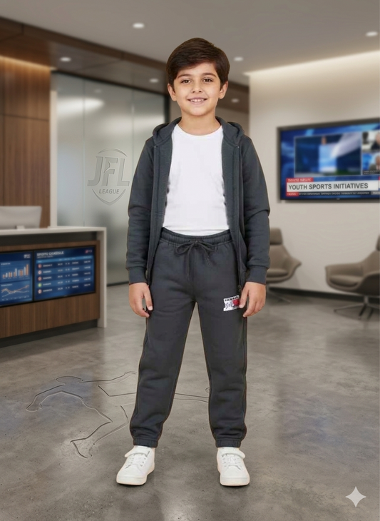 Buy Kids Black Terry Winter Trousers in Pakistan – Premium Warmth | Gelani Kids Wear