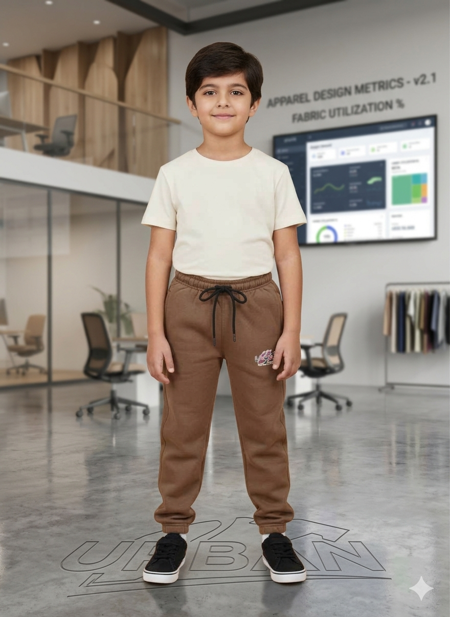 Kids Brown Terry Trousers in Pakistan | Premium Comfort