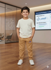 Kids Brown Terry Winter Trousers in Pakistan | Premium Warmth