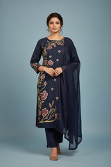 Hand-Painted Kurti for Women – 2-Piece Stitched Ethnic Wear