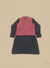 Kids Waistcoat Kurta Set – Stylish Traditional 3-Piece Outfit for Boys