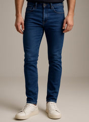 Men’s Dark Blue Slim-Fit Jeans