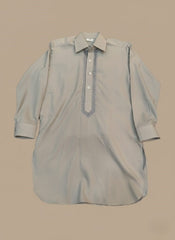 Premium Boys Grey Kameez with Embroidered Placket – Elegant Traditional Kurta for Kids