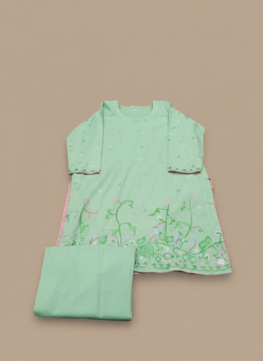 2 pc hand painted suit in Pakistan