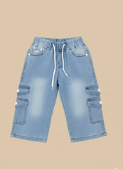 Best Boys Denim Cargo Shorts in Pakistan | Gelani Kids