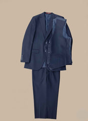 3pc dress suit for men in Blue & Brown | Gelani’s