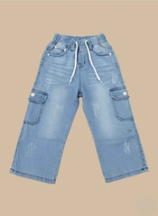 Buy Boys Wide Leg Cargo Jeans in Pakistan | Gelani Winter Wear