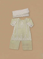 Light Green 3Pc stitched suit for girl | She Club Summer