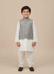 Best Boys Waistcoat Price in Pakistan – Light Gray Gelani Collection