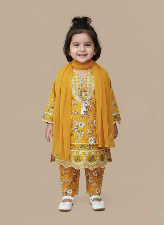 3pc Stitched Suit for Girl in Pakistan | She Club Summer