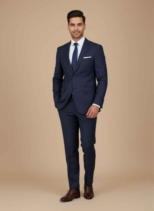 2pc dress suit for men in Pakistan – Navy Blue