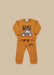 Buy Kids Bear Print Tracksuit – Cozy Sweatshirt & Joggers | Gelani Kids Wear