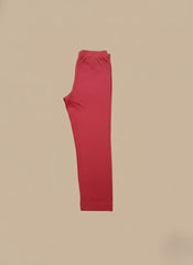 Women’s Premium Soft Cotton Red Leggings – Everyday Comfort & Style