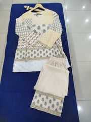 Stitched Silk Coord Set for Girls in Pakistan | Gelani