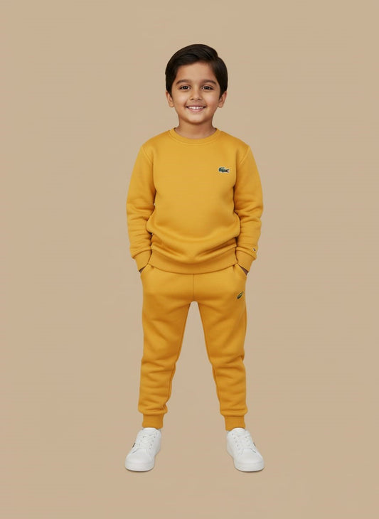 Buy Lacoste Boys Yellow Tracksuit – Signature Crocodile Sweatshirt | Gelani Kids Wear