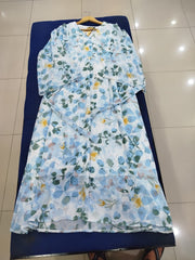Printed Shiffon Maxi for Girls in Pakistan | Gelani Blue