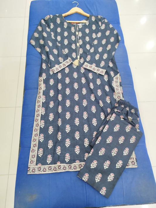 Stitched Black Lawn Suit for Women | Gelani Summer 2pc