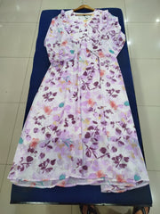 Printed Shiffon Maxi for Girls in Pakistan | Gelani Blue