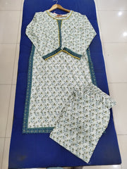 Stitched Pista Lawn Suit | Gelani Summer Women 2pc